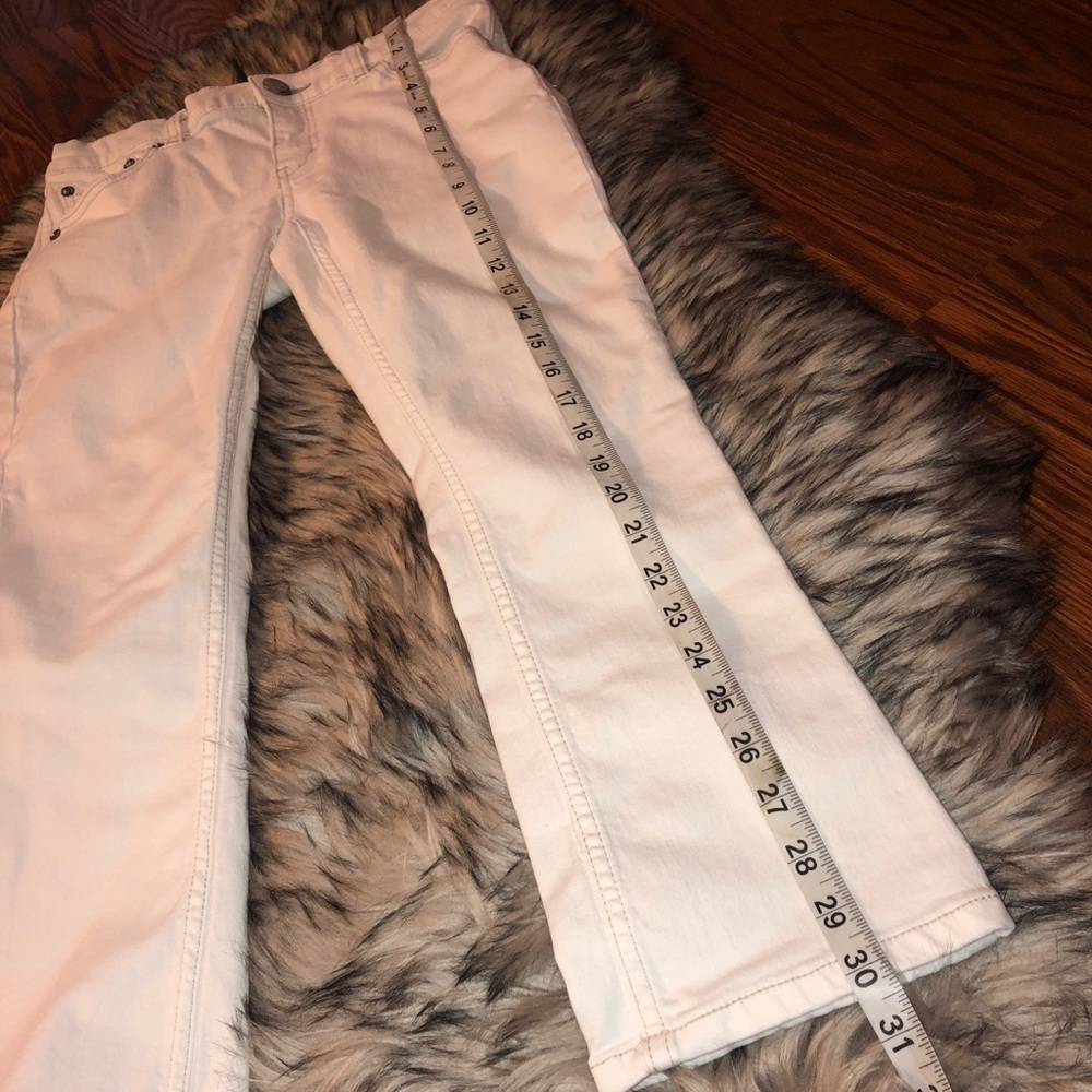 FREE PEOPLE Stark White Slim Kick Cropped Jeans - Picture 5 of 9